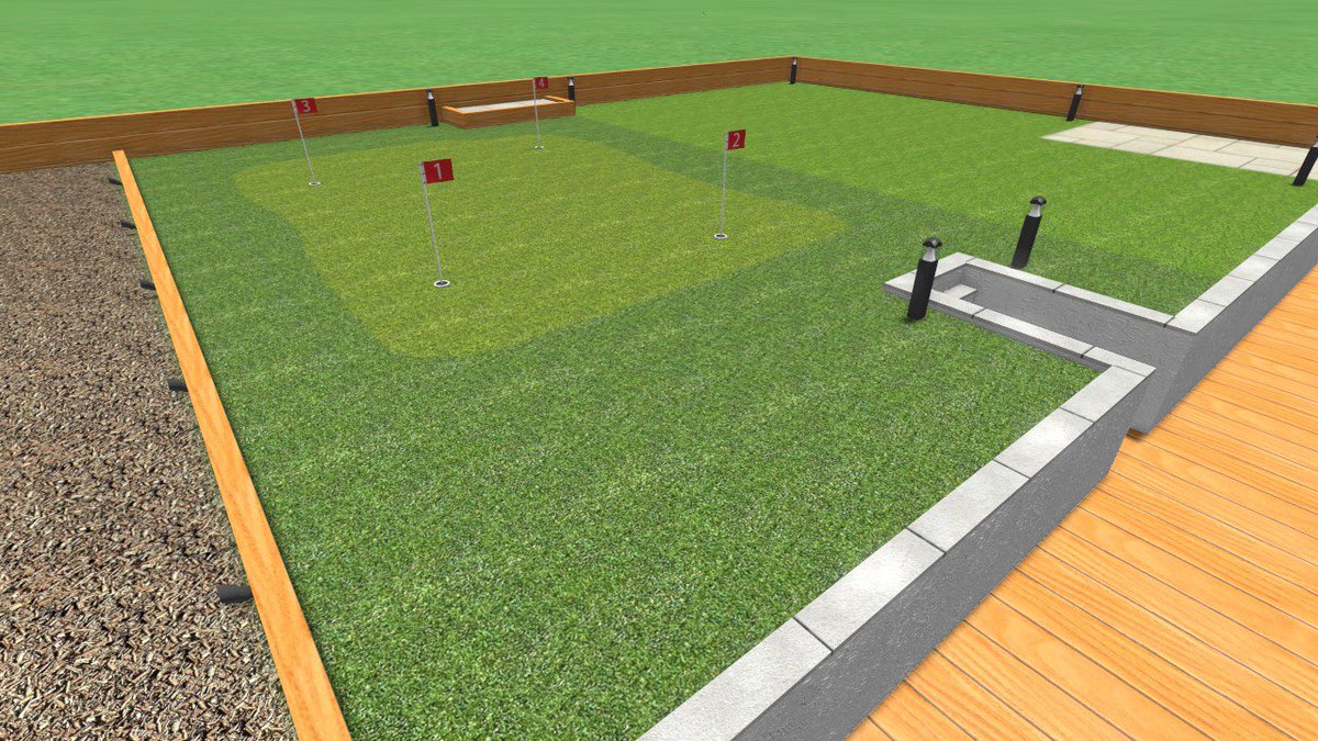 Golf4Home's tweet photo. Latest Installation 👇

Full golf practice area with putting green, fringe area and a general artificial grass area, along with lights👌🙌

#golf #puttinggreen #garden #chipping #syntheticgolf #syntheticgrass #allyear #allyearusage #fun https://t.co/NaGv5m2ZVu