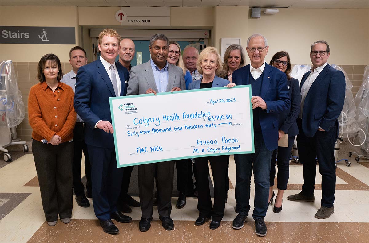yyc_health's tweet photo. We are able to realize excellence in health care and enhance patient outcomes with the community support and philanthropic leadership as demonstrated by Prasad Panda, MLA Calgary-Edgemont and his community of donors.

Thank you @prasadpandayyc! https://t.co/Kw28iOa88j