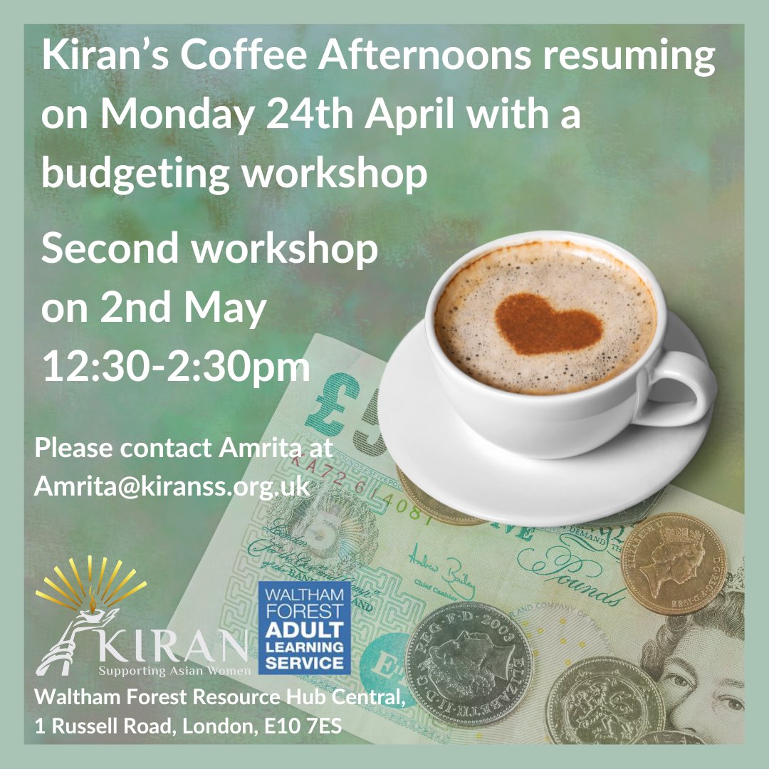 KiranSupport's tweet image. #coffeeafternoons
#financialworkshops
#costofliving