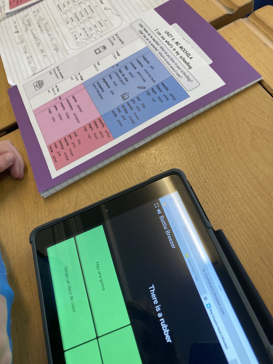 MadMFL's tweet photo. A lovely game of Blooket with Y5 incorporating all the words from our latest sentence builder. A great way to finish on a Friday afternoon! #blooket #epi #languagegym @gianfrancocont9 @simograv @MrVinalesMFL @StefPianigiani @HeadMylnhurst https://t.co/goEdGDaXmH