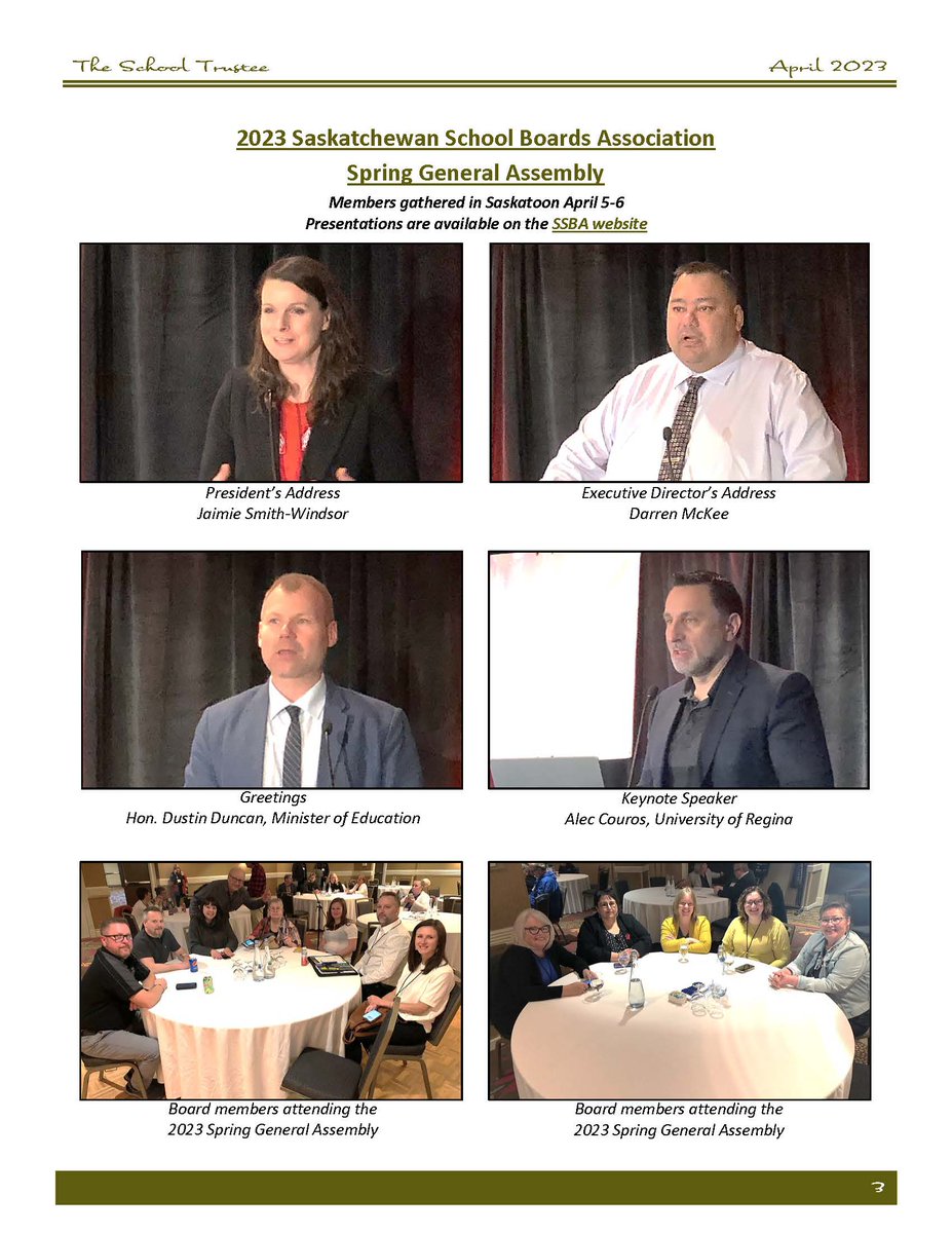 SaskSchoolBoard's tweet photo. The April edition of the The School Trustee newsletter is now available. Please follow this link to access the newsletter: https://t.co/7WOOU0FJDg #sasked https://t.co/nL0hJSh7lG
