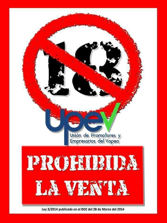 UPEVasociacion's tweet photo. 🚫El #vapeo no es para menores de edad.   ℹ️ Aunque sea una alternativa al cigarrillo convencional para los adultos que quieren abandonar el hábito de fumar, en las tiendas especializadas de #vapeo la entrada a menores está prohibida para así evitar su venta. https://t.co/3Qy8g2aZ46