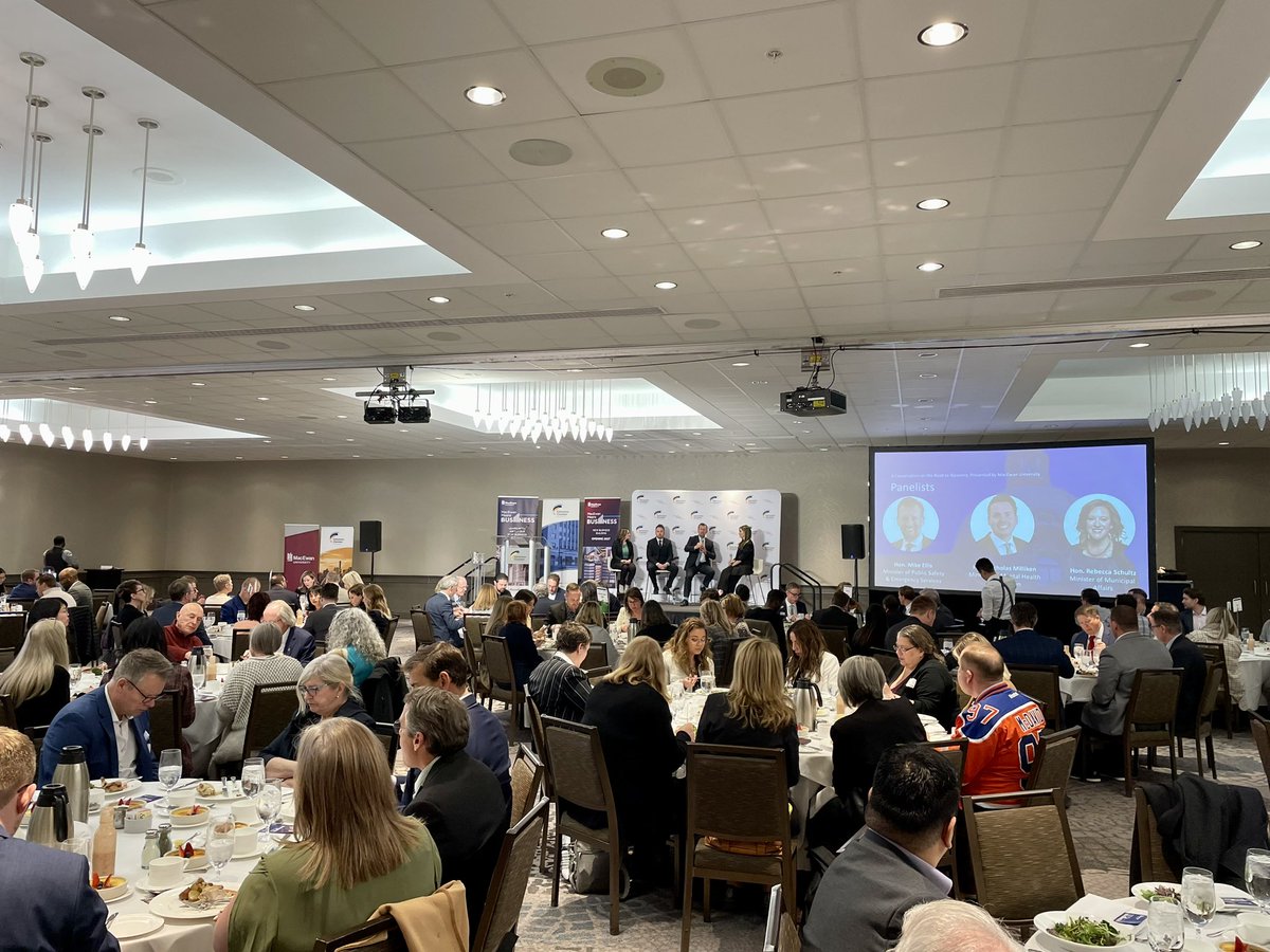 Was pleased to join my colleagues, <a href="/NACMilliken/">Nicholas Milliken</a> and <a href="/MikeEllisUCP/">Mike Ellis</a>, this week to speak at the <a href="/EdmontonChamber/">Edmonton Chamber of Commerce</a> about our work on the Edmonton Public Safety and Community Response Task Force.