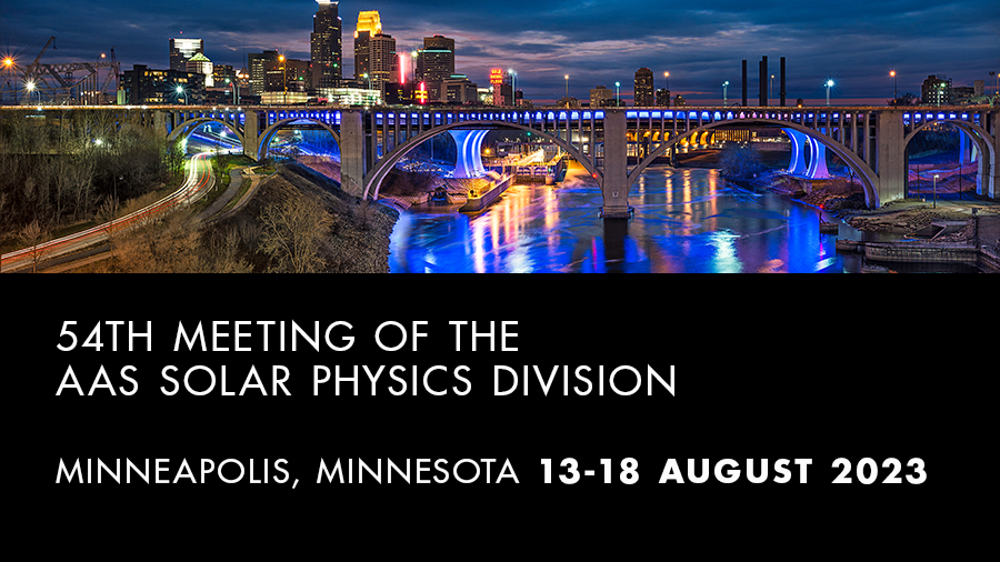AAS_Office's tweet photo. Planning for the 54th meeting of the AAS Solar Physics Division is underway, and we look forward to seeing you in Minneapolis!
Abstract submission is open. Submit abstracts by Wednesday, 17 May. #SPD54
https://t.co/qQSh3B8BS4 https://t.co/fSNkNfVjgr