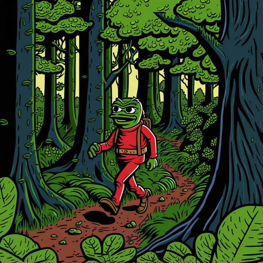 PepeTreasure's tweet photo. The quest to find the treasure began.

$PEPE $Aped #Ethereum #Eth #memecoin #Gamblefi https://t.co/ylXFMaYu4m