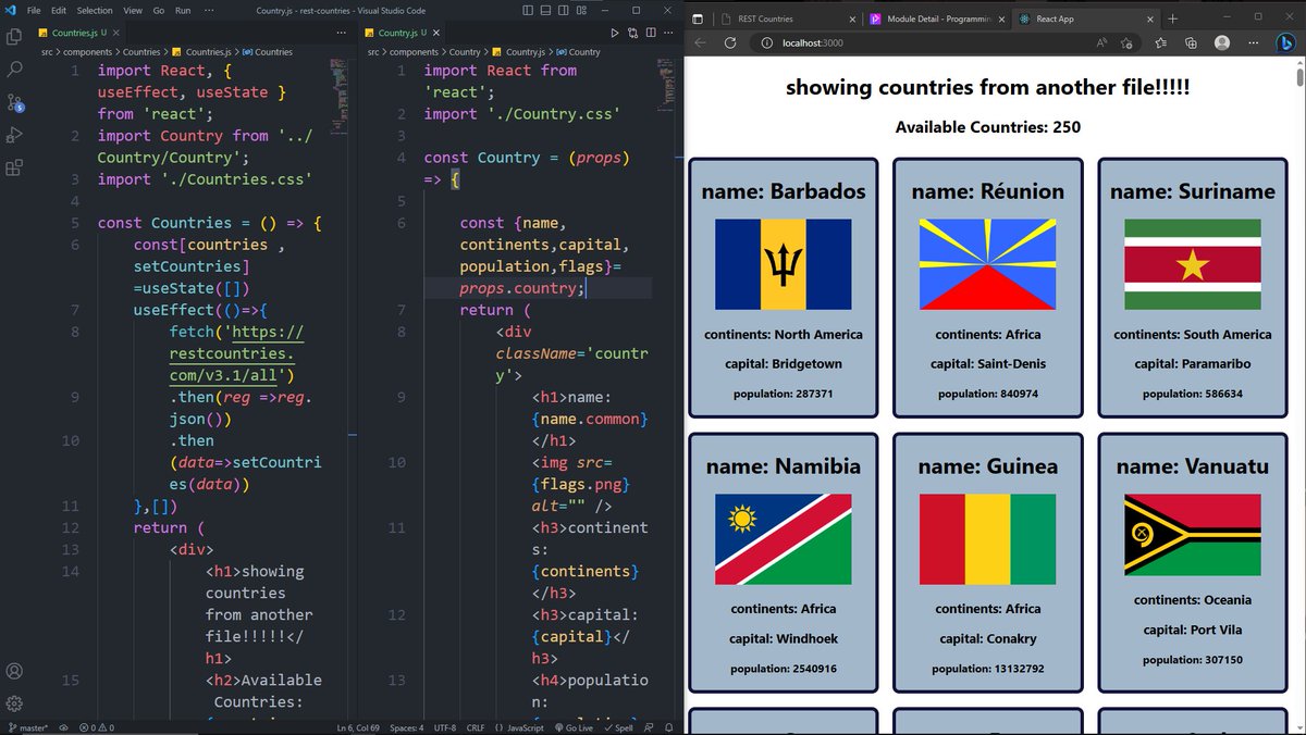 gomesricheal's tweet photo. day 3 of my #100DaysOfCode challenge!!
Today I practiced the core concepts of Reactjs . 
I learned how to make(create-react-app).I also spent some time reading react documentation. It's just been three days but I'm already enjoying learning React. looking forward to learning more https://t.co/ZgWgN0ThPa