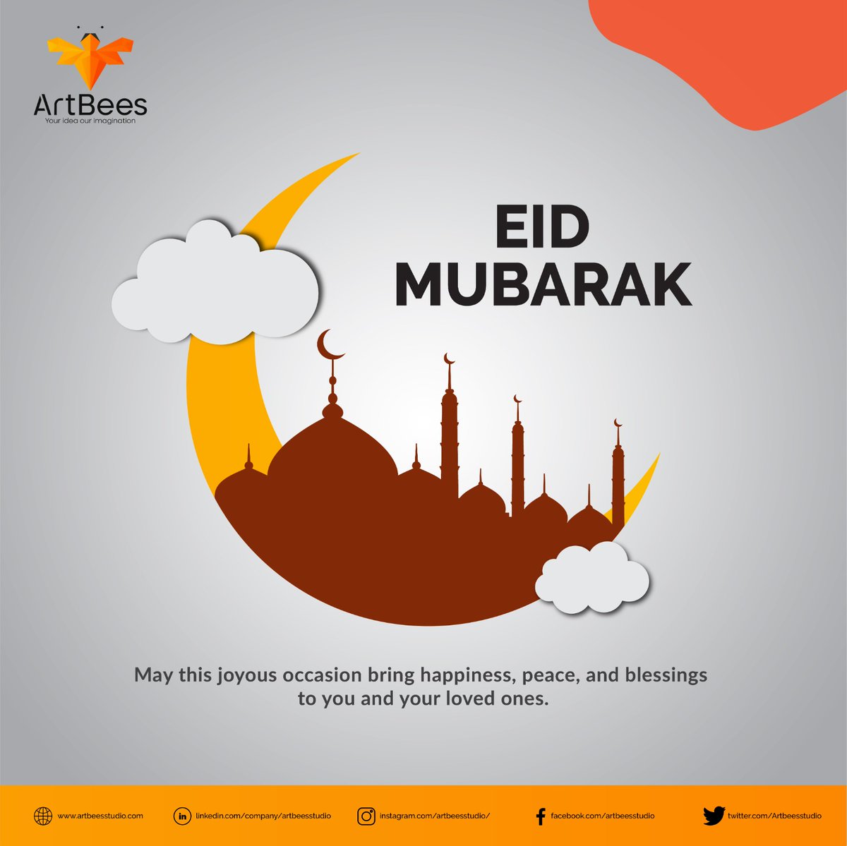 Artbeesstudio's tweet photo. May Allah shower his blessings upon you and your family on this beautiful day of Eid. 
Eid Mubarak.

#artbees #EidMubarak #Eid2023 https://t.co/eWhI70aWU7
