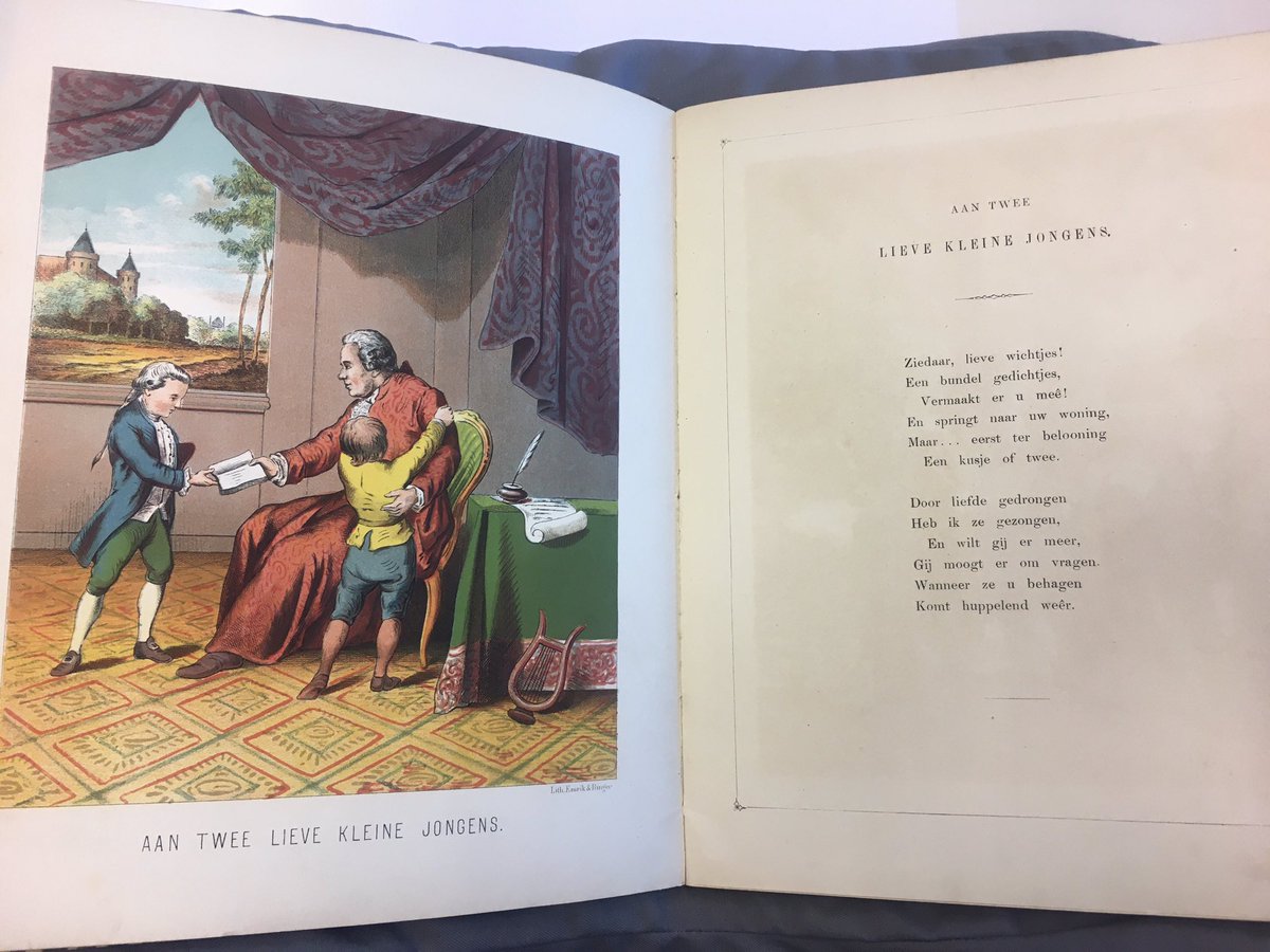 Natuurlijk is het heerlijk om bij een studiedag van de Stichting Geschiedenis van Kinder- en Jeugdliteratuur ook weer eens zelf door oude boeken te kunnen bladeren. Kinderboeken uit de collectie van <a href="/UniUtrecht/">Utrecht University</a>, met toelichting en onder toezicht van conservator <a href="/marcovanegmond/">Marco van Egmond</a>