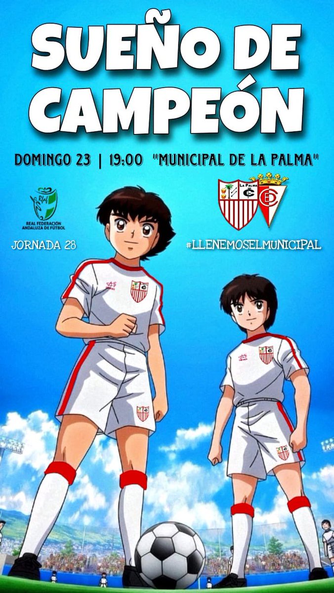 LaPalmaCF's tweet photo. 📢📢 SUEÑO DE CAMPEÓN 📢📢

LA PALMA CF - CD EGABRENSE 

📆 DOMINGO 23 DE ABRIL

⏱️A PARTIR DE LAS 19:00

🏟️ POLIDEPORTIVO MUNICIPAL

AFICIONADOS, ¡¡LLEGÓ EL DÍA!! 💪🏼

LLENEMOS EL MUNICIPAL, TRAIGAN SU CAMISETA, SUS BUFANDAS Y BANDERAS 

#LLENEMOSELMUNICIPAL💪🏼

#VAMOSLAPALMACF❤️ https://t.co/V6gIC1uMNI