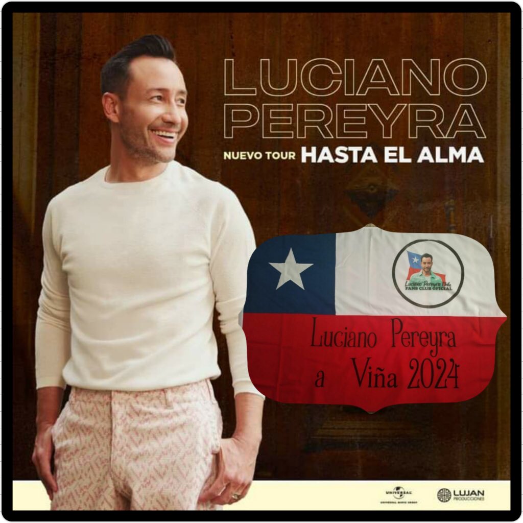naty.lazo.🇨🇱 (@32_lazo) on Twitter photo Queremos disfrutar de la voz de <a href="/LucianoPereyra/">Luciano Pereyra</a> en @elfestivaldevina #2024 🇨🇱❤️¿ que lindo ,no? <a href="/bizarrolivecl/">Bizarro Live Entertainment</a> <a href="/umusicchile/">Universal Music Chile</a> <a href="/lujanprod/">Luján Producciones</a> <a href="/nicogaribotti/">Nico Garibotti</a> <a href="/LPereyrachile/">LPereyraChileFcoficial💙</a> @marigodoyibanez @franciscosaavedr <a href="/maca_ripa/">macarena ripamonti</a> Queremos disfrutar de la voz de <a href="/LucianoPereyra/">Luciano Pereyra</a> en @elfestivaldevina #2024 🇨🇱❤️¿ que lindo ,no? <a href="/bizarrolivecl/">Bizarro Live Entertainment</a> <a href="/umusicchile/">Universal Music Chile</a> <a href="/lujanprod/">Luján Producciones</a> <a href="/nicogaribotti/">Nico Garibotti</a> <a href="/LPereyrachile/">LPereyraChileFcoficial💙</a> @marigodoyibanez @franciscosaavedr <a href="/maca_ripa/">macarena ripamonti</a>