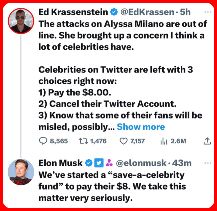 Elon never fails! Twitter is so much more fun since he took over.