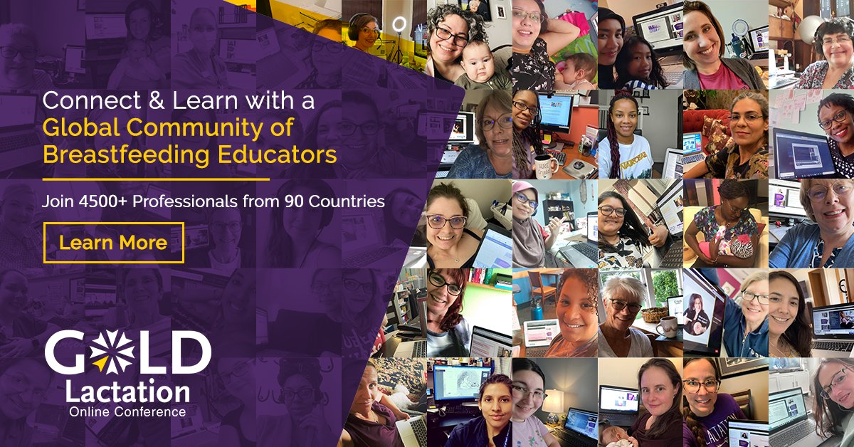 GOLDLactation's tweet photo. Take your #breastfeeding support skills to the next level at #GOLDLactation2023! Be inspired by 31 expert speakers alongside 4500+ peers as we hear the latest research, earn CEUs &amp; more! Register today and start learning: https://t.co/FKNLKn0nXG 

#Lactation #IBCLC #IBCLE #CERPs https://t.co/lR3aYau7HO