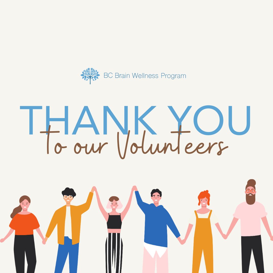 brain_wellness's tweet photo. April 16 - 22 is National Volunteer Week across Canada and we want to take this opportunity to thank all our volunteers at BC Brain Wellness Program and for sharing their time, talents, and kindness with our participants and staff members! https://t.co/ikacb0voJj