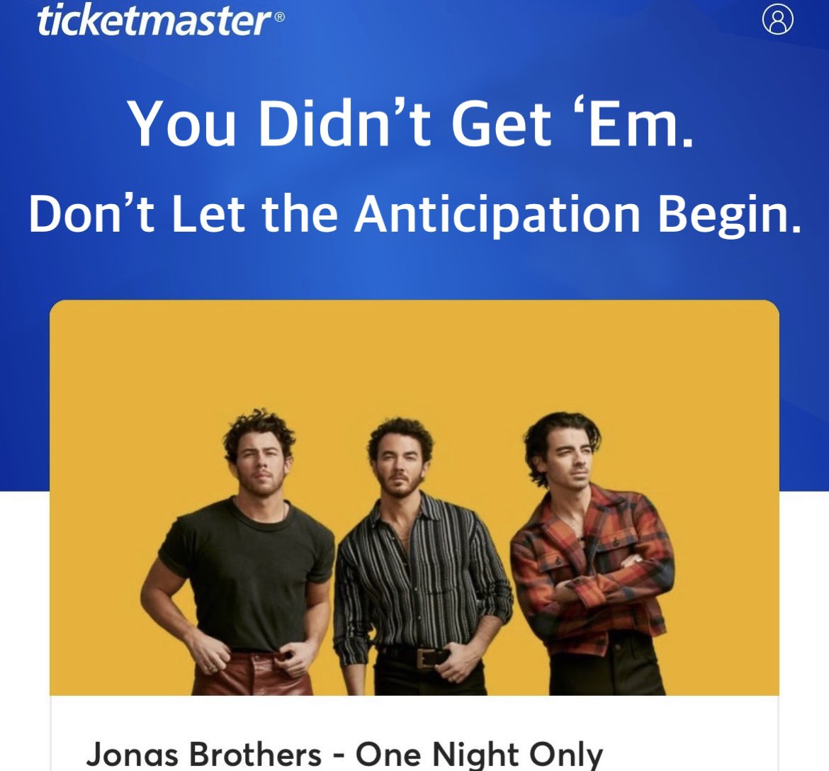 strangersstan's tweet photo. @ ticketmaster verified https://t.co/3v7NaDvjLE