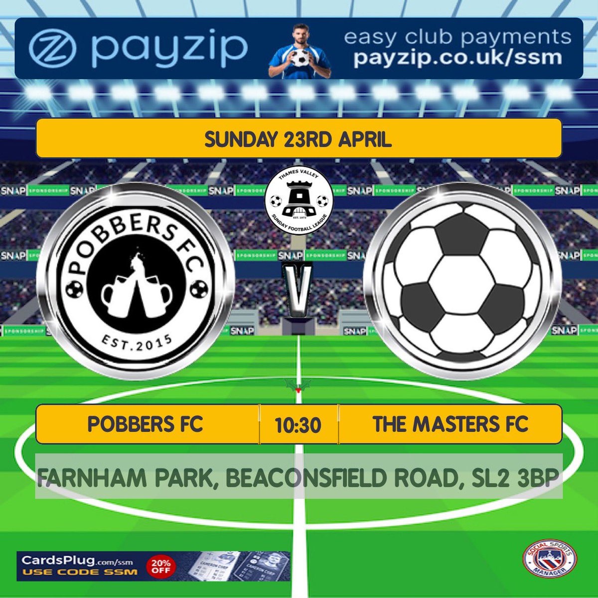 PobbersFC's tweet photo. This Sunday we have a league double header against Masters. Looking to pick up 6 points and impose our position in the league, even with the title now out of reach 🏆

Once Sundays out the way, it’s full focus on the annual trip to Benidorm with the squad flying out on Thursday☀️ https://t.co/6Ts6cCAgNd