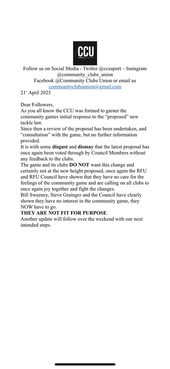 Community Clubs Union (@ccusport) on Twitter photo 
