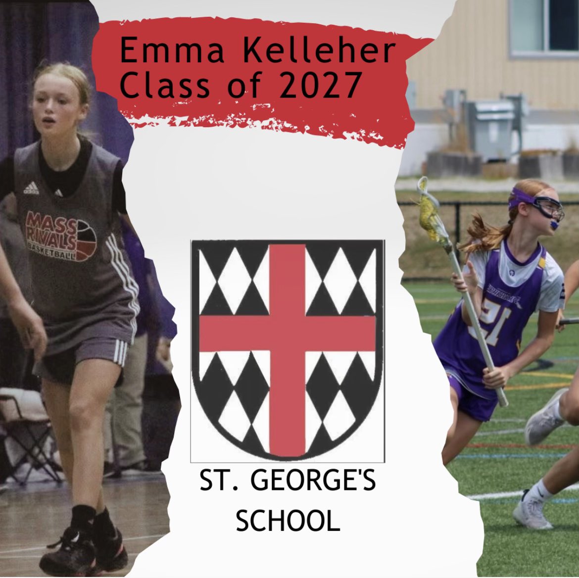 I’m excited to attend St. George’s School as a student-athlete! I look forward to playing for Coach Healy and Coach Ingraham! @SGgirlshoops @CoachLivHealy @LadyRivals @IAMCoachU1 @RivalsCoachJM #SggLax #NHTomahawks #RivalsWay