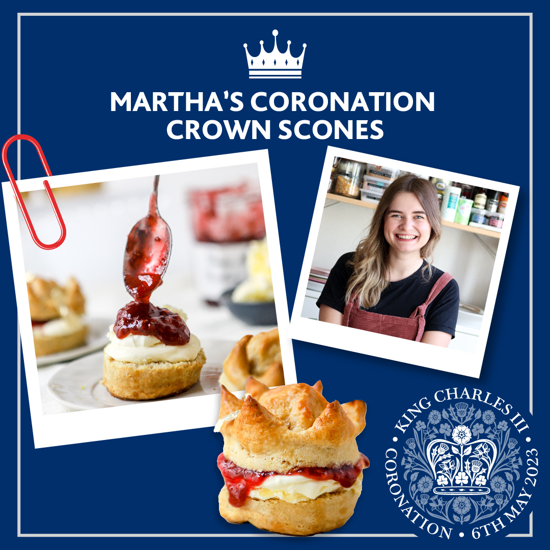 Check out @marthacollison's recipe for Coronation Crown Scones - perfect for your street party or #CoronationBigLunch! Creating your own recipe for the #Coronation? Enter the Coronation Creative Challenge for your chance to feature on our website 👉 coronation.gov.uk/coronation-cre…