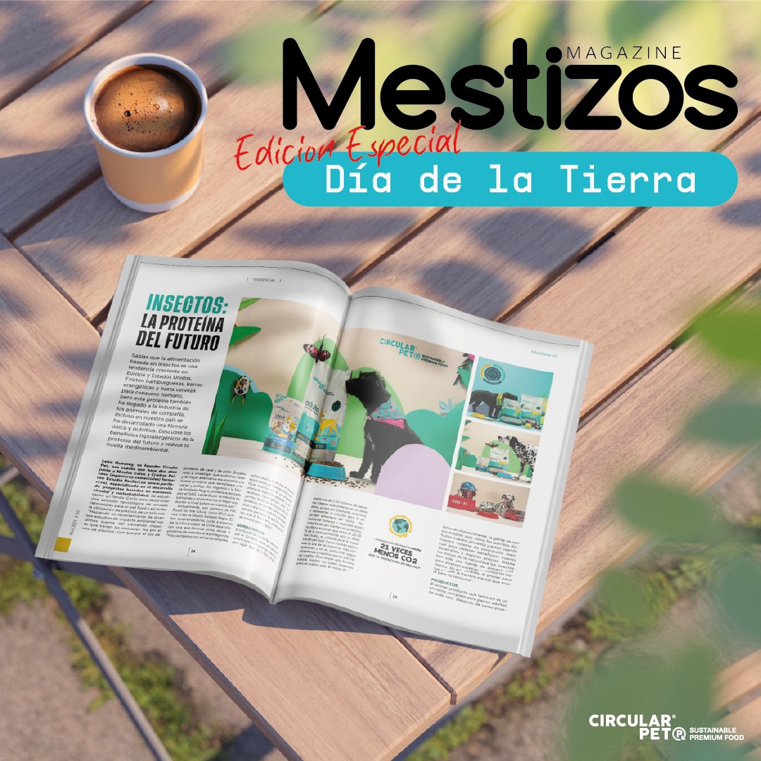 CircularPet's tweet photo. REVISTA MESTIZOS | EDICIÓN ESPECIAL

🌎💚Día de la Tierra 💚🌎 

Descubre el reportaje de @mestizos_cl en donde damos a conocer los beneficios de Circular Pet® para tus perritos y el planeta. 

Súmate a la PETvolución!

Revista Online
https://t.co/TPk1dSPTII https://t.co/7BfaFsib0H