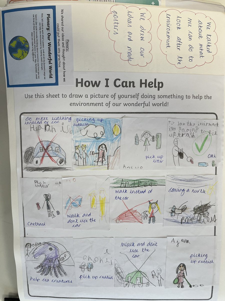 Class3_stmarys's tweet photo. A fantastic PSHE lesson about Earth Day for tomorrow. We discussed about how it is important for us to look after the Earth. We then created some posters of how we can help save the environment. Class 3 had some lovely suggestions. @Class12stmarys @stmarysderby https://t.co/lsgJP5V3kG