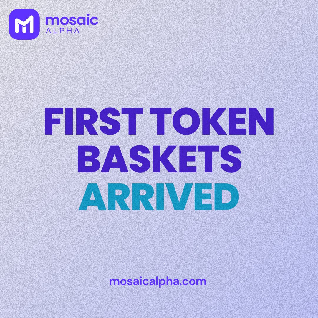 MosaicChain's tweet photo. Check them out!๐
More token baskets and basket managers will arrive soon.โฐ
Stay tuned!๐ป
๐https://t.co/cVyWqCziGu๐
Be smart.๐ก Be safe.๐ Be an Alpha.๐งโ๐
#mosaicalpha #crypto #cryptocurrency #cryptoexchange #blockchain #decentralized #defi #tokenbaskets #invest https://t.co/LqAmDaTjmT