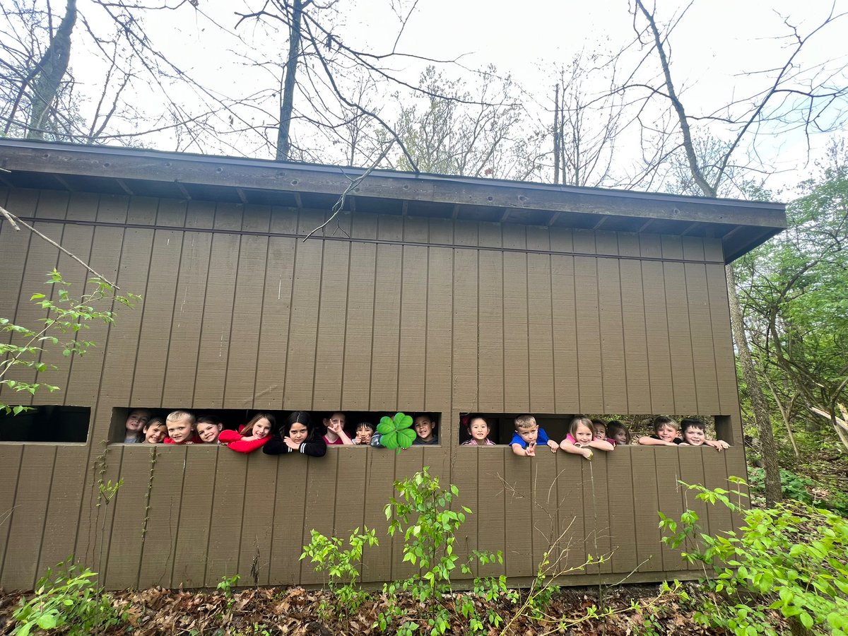 Ms_Currier's tweet photo. Celebrating Earth Day with a hike out to the bird blind! https://t.co/qgaWYTwhto