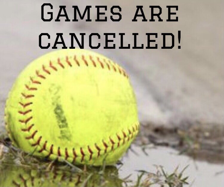 HudsonTigerSB's tweet photo. Sad news.. our games for today against Morenci have been cancelled! We will keep you updated when we reschedule these games! 🧡🖤🥎🌧 https://t.co/YwlOZO90bV