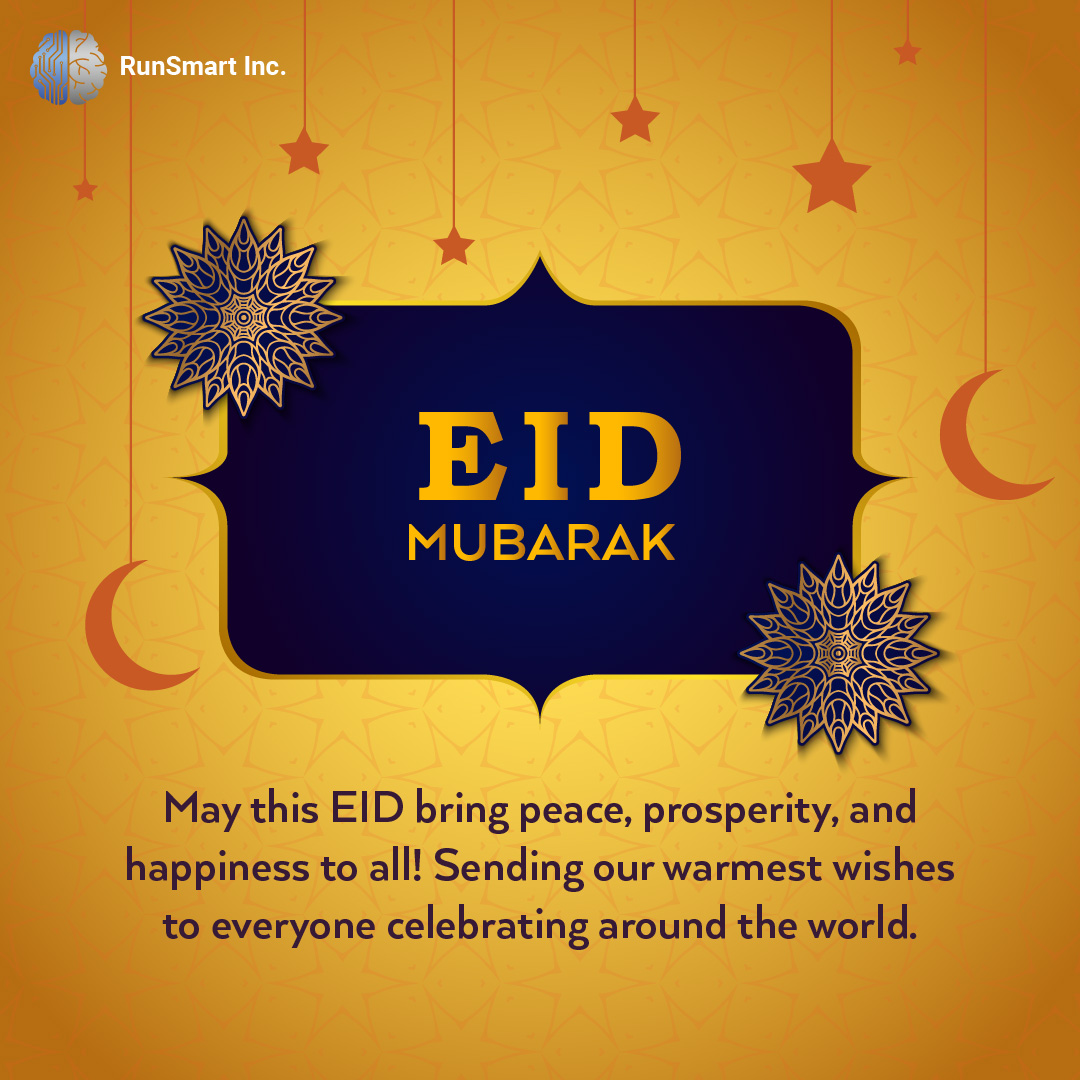 RunSmart_Inc's tweet image. EID MUBARAK! Wishing all our followers a joyous and blessed #EID filled with love, laughter, and delicious food!
 #Eid2023  #celebration  #FestiveSeason  #RunSmart #EidUlFitr #EidMubarak