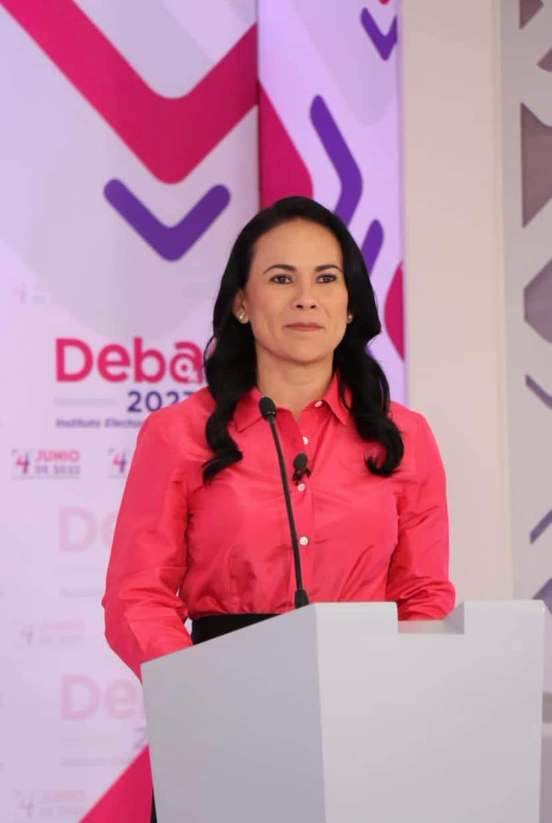 ¡Gran Debate! ¡La GANADORA es Alejandra Del Moral Vela 👏👏👏👏 Será una excelente Gobernadora 
#IniciativaSociedadValiente