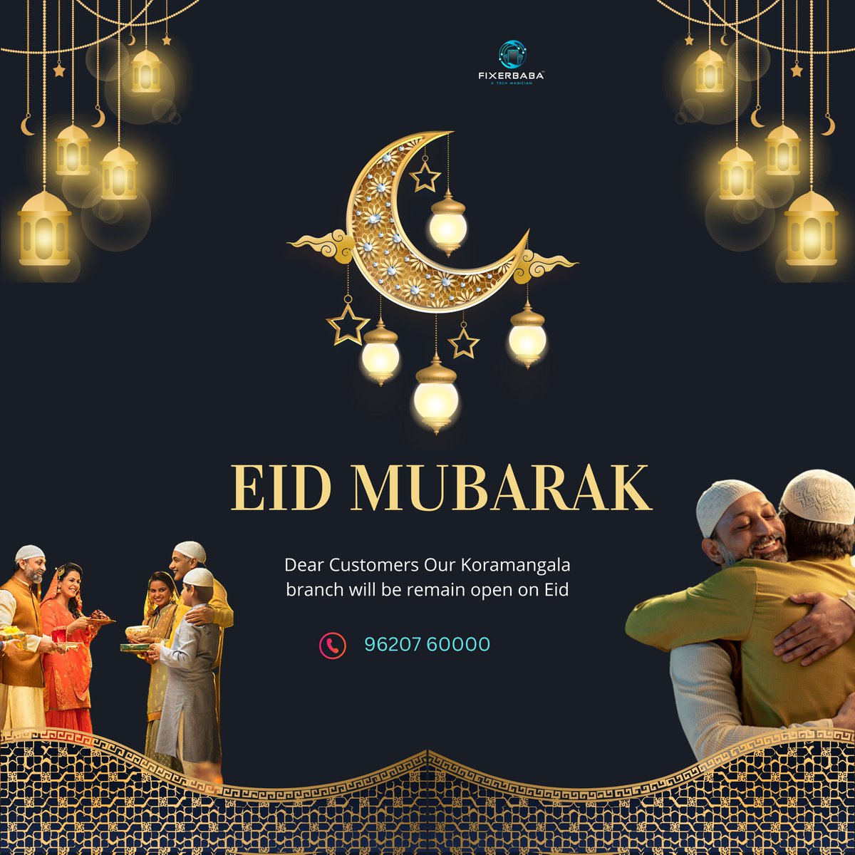 fixer_baba's tweet photo. Our KORMANGALA brnach will be remain open on the occasion of #EidUlFitr  #EidMubarak #EidAlFitr2023  

For any Query kindly visit :- https://t.co/zVwEKOPCq4

Or call us :- +91 - 96207 6000

#fixerbaba https://t.co/kgzixij5Ll
