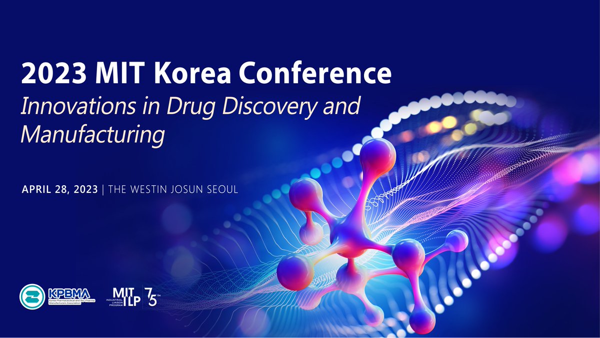 Join us in Seoul for our <a href="/mit_ilp/">MIT ILP</a> 2023 MIT Korea Conference, co-organized with #KPBMA, on April 28, to explore the latest global trends in MIT's innovative drug discovery and manufacturing research from leading #MIT faculty and <a href="/MITSTEX/">MIT Startup Exchange (STEX)</a> #startups.
lnkd.in/eETnJnNX