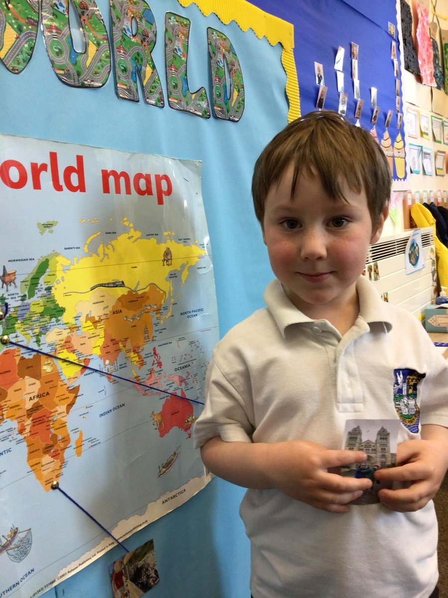 ypd_aidancampus's tweet photo. We all talked about the different places we have been on holiday and how we got there. Then we used our special photo or picture and string to  Show where we went on the world map! #SizzlingSummer 😎🍦☀️ 
#teamypdva🖤💛 @Penrhyndewi https://t.co/qLh88TgibH