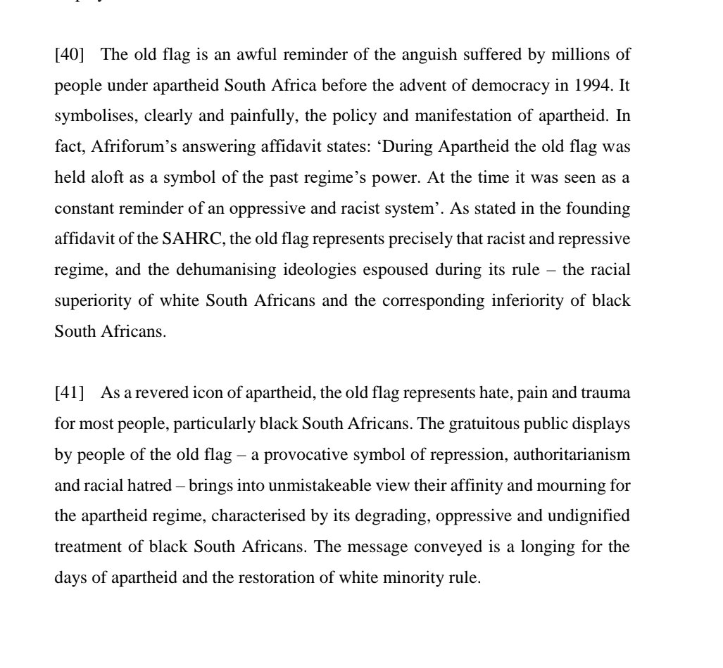 White supremacist flags in South Africa