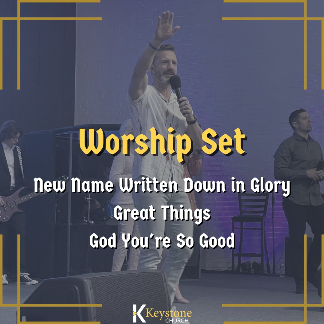 keystonerdu's tweet photo. Sunday Worship Set is looking 🔥 We can’t wait to see YOU and worship TOGETHER! 🙌🙌🙌 We’ve got an awesome day planned with Pastor Ken Baker speaking Sunday morning and our Missions Dinner that evening. 💙 https://t.co/V8xBQtjfNh