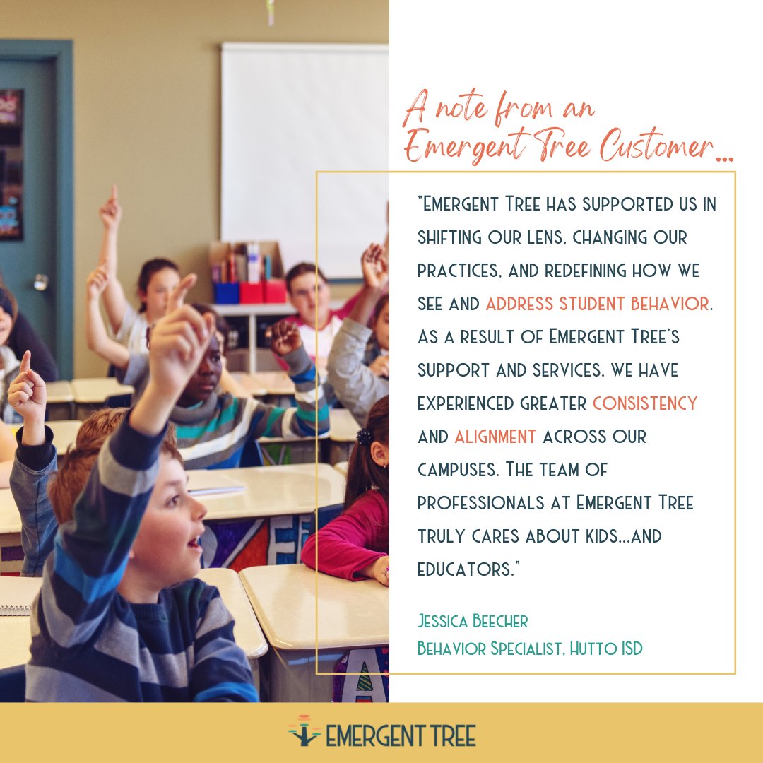 EmergentTree's tweet photo. We love when we can help bring greater consistency and alignment to campuses! 

Thank you for working with us Hutto ISD! 

#HuttoISD #behaviorsupports https://t.co/7I9d2uZHJY