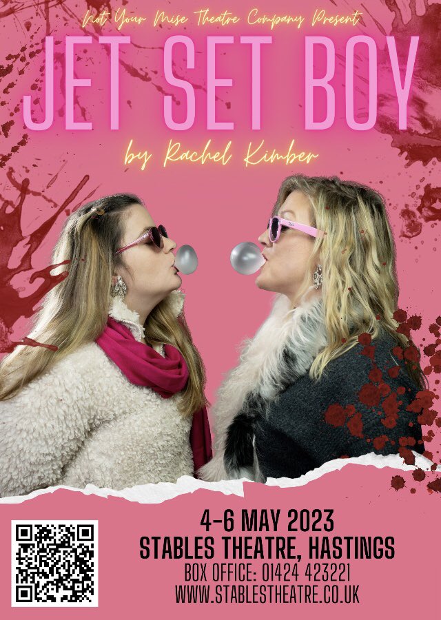 NymTheatre's tweet image. “I felt it was incredibly important to write strong female lead characters. Characters with grit, flaws... and strong language… There just simply aren’t enough punchy roles for women… in my experience.” 4-6 May @stablestheatre #Hastings #play 
stablestheatre.co.uk/jet-set-boy/