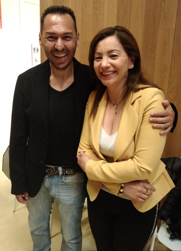 SandraTiradoBCN's tweet photo. Junto a @ElQueLosDELATA  creador de la serie #Matarife. Hablamos de #SubversiónCreativa. En nuestra campaña a la Alcaldía de #Barcelona. https://t.co/gjf3N1Fmp2