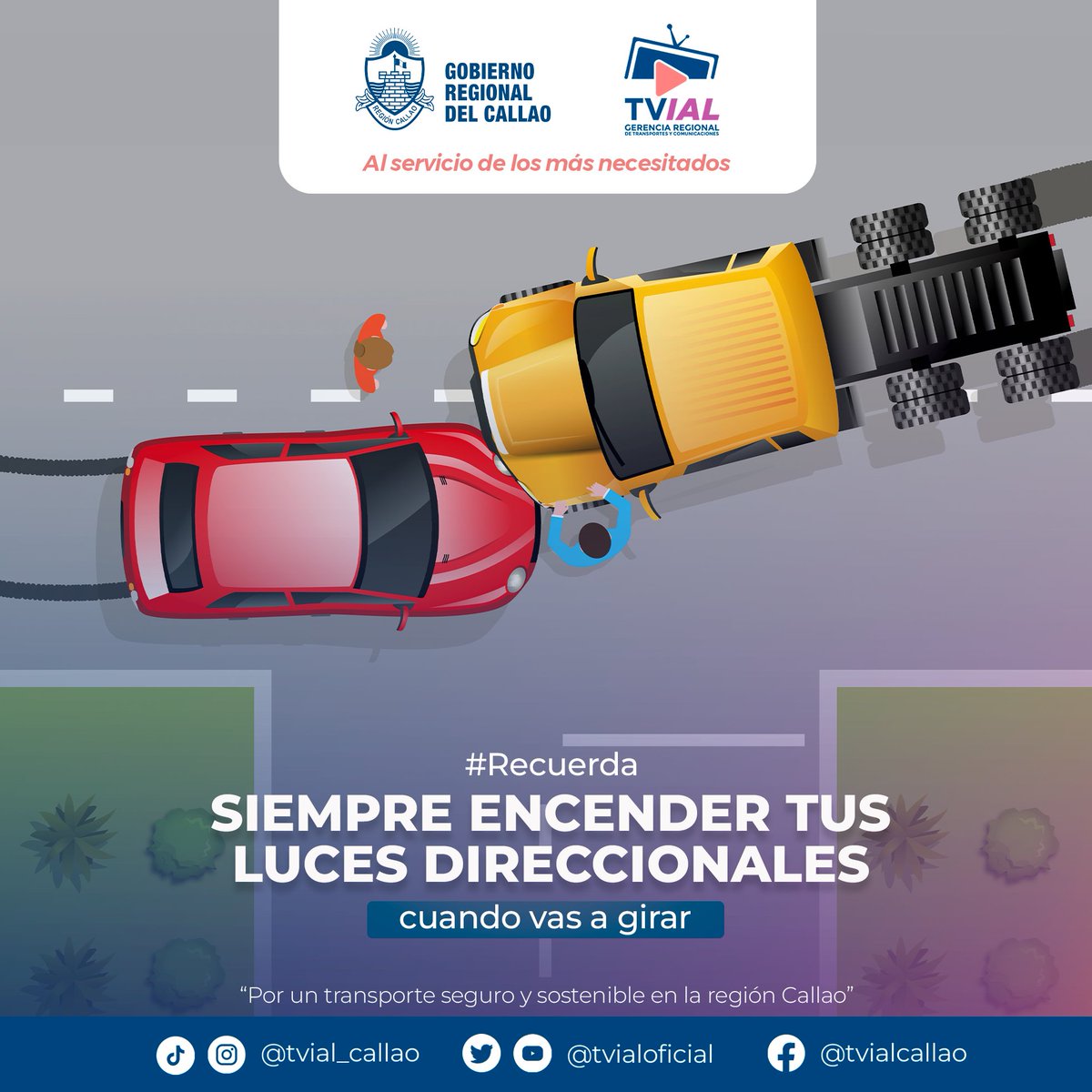 GRTyC_Callao's tweet photo. #VialTips π£ : Evitemos accidentes innecesarios .
Prende tus luces direccionales al momento que vas a girar demostrando que eres un conductor responsable .ππββοΈ
#VialTips #tvial #goReCallao #gTyCdelCallao #luces #conductorResponsable https://t.co/YbEDF8vZru