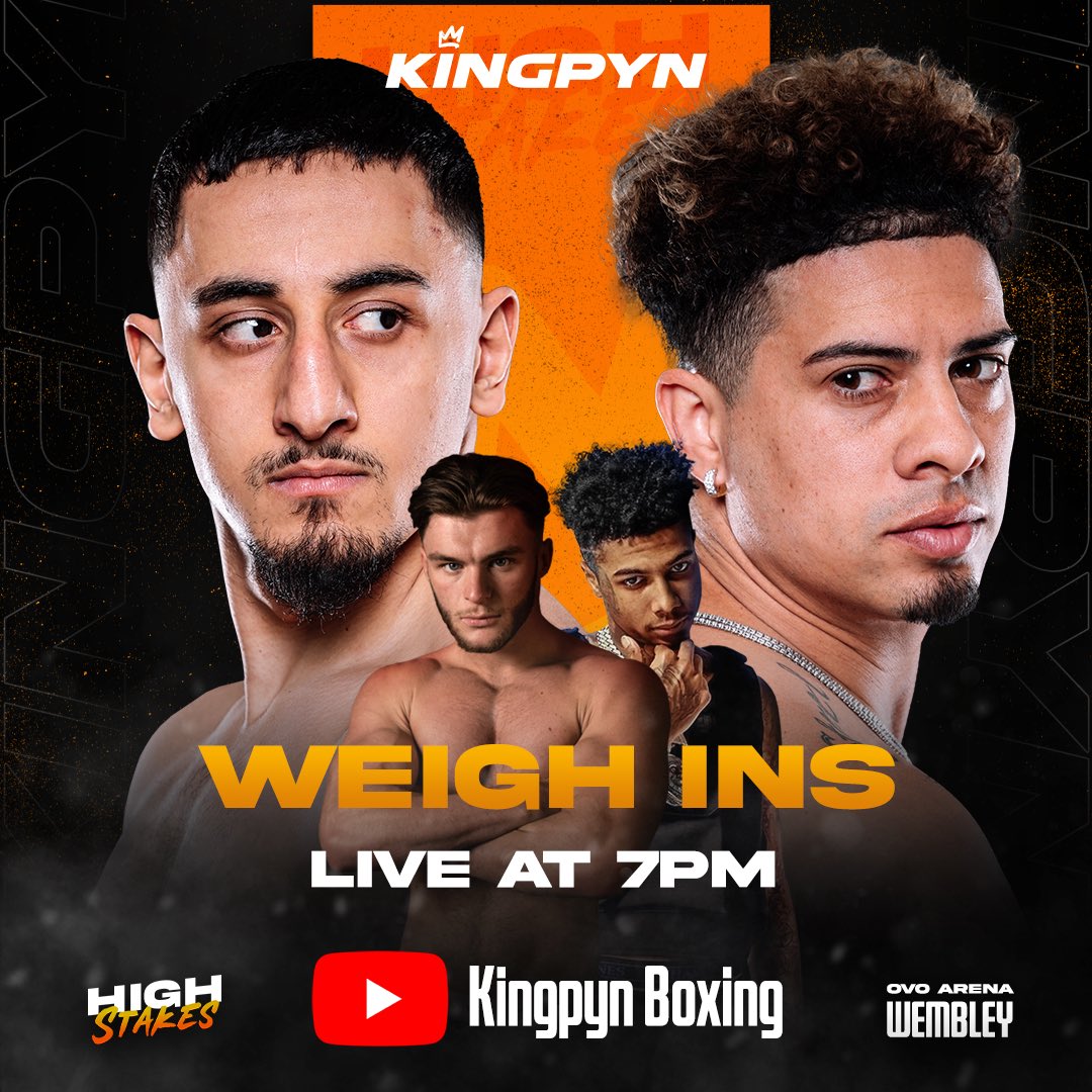 KINGPYN BOXING on Twitter "LIVE AT 7PM ⏰ Join us for the weigh ins as