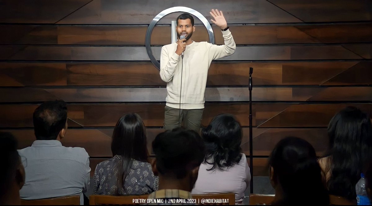 IamDevMSharma's tweet photo. Starting Was Like - Hi Everyone, Mera Naam Dev Mahesh Sharma aur Haan Main Unhi Sharmaji Ka Beta Hu ❤
Let's #DreamBig 

#artistlife #writer  #actor #thehabitat  #openmic #standupcomedy #sharmajikabeta #mumbai #bollywood #goingtorule #devmaheshsharma #SuhanaKhan #SRK https://t.co/fNobH2OUnN