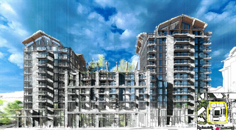 vancouvermrkt's tweet photo. Redevelopment of Lynn Valley Safeway site in North Vancouver headed for early council input.

Latest design includes:

- multiple buildings up to 12-storeys
- 417 units (269 condo, 148 rental)
- 46,000 SF replacement Safeway

Details: https://t.co/se9U21Oi7m https://t.co/ieTBmH0Swk