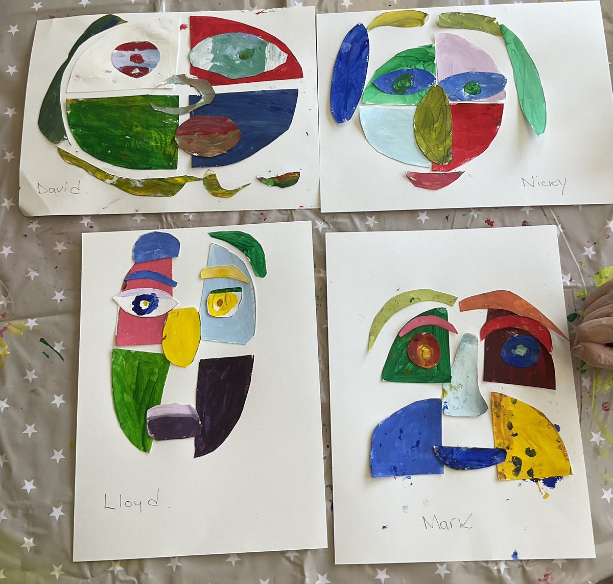 Learning about Picasso this week with our special educational needs groups. They made some great portraits of each other in Picasso’s famous style