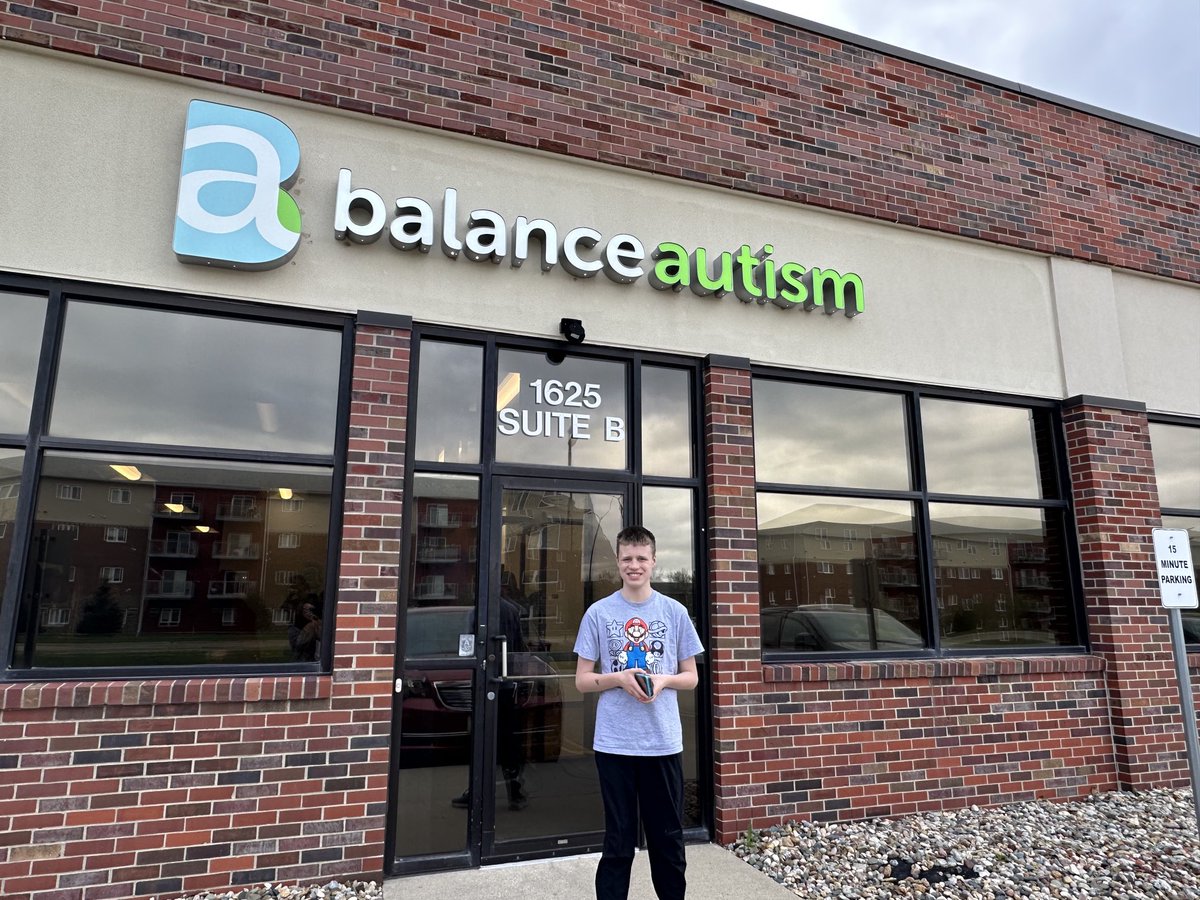 After 10 1/2 years, Brandon had his last day of therapy at Balance Autism. Brandon has learned so many new skills and we learned new ways to help support him with the challenges he will continue to face.  Thank you to those who work so hard to make a difference.