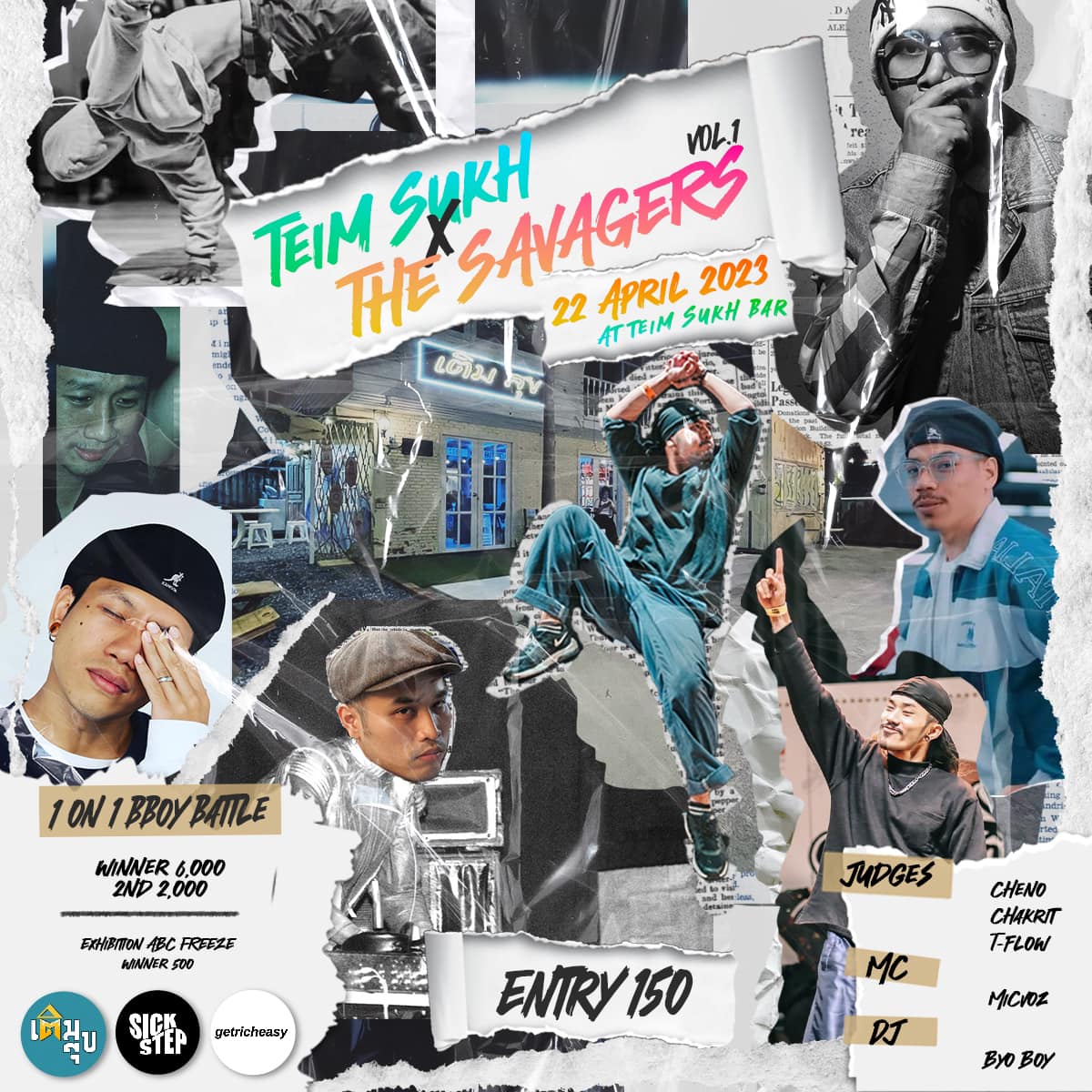 6kamenzcrew's tweet photo. Let's meet us today at #TheSavagers  Vol.1 #BBoy Battle
at #TeimSukhBar

show your style with the music by "DJ THE ROOT"
and heat up the vibe by "MC MICVOZ"
see you guys!!
#6KAMENZ https://t.co/Mxl6RVFX8L