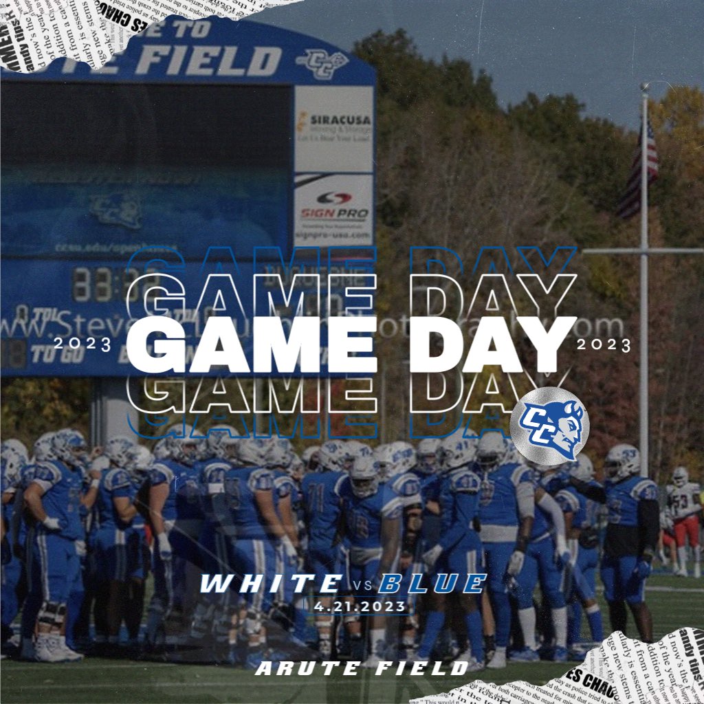 CCSUfootball's tweet photo. Lets have some fun today!!! See y’all tonight for our Spring game @7pm ‼️‼️‼️ https://t.co/sJj6Ba0F4o