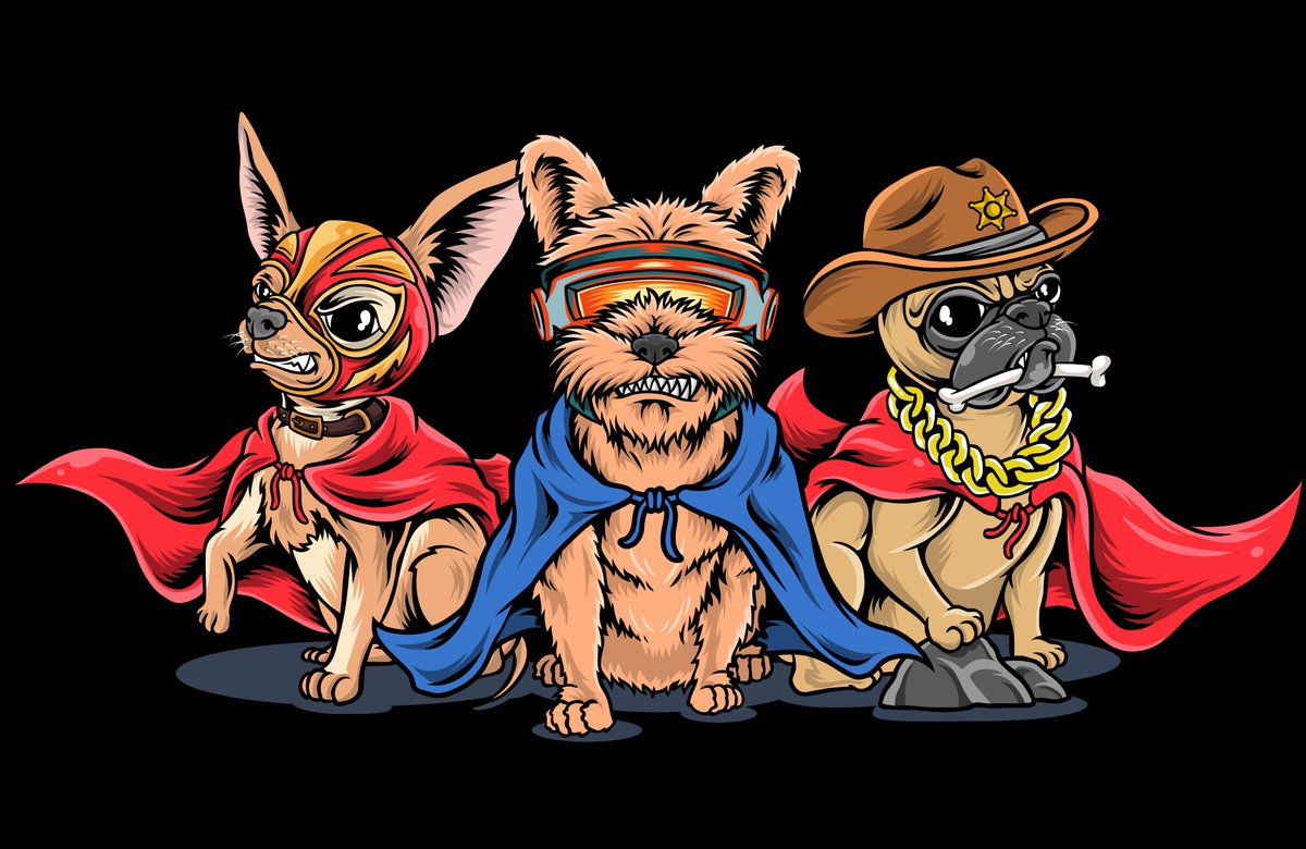 Here come the Poco Pups!🔥

The Poco Pups #NFT collection is made up of 3 dog breeds including Chihuahuas, Terriers and Pugs, each with 150 unique traits!💫

Here's a peek at some of the artwork.👇

Lots more coming this weekend!

#NFTs #NFTCommunity #NFTartwork #NFTcollections