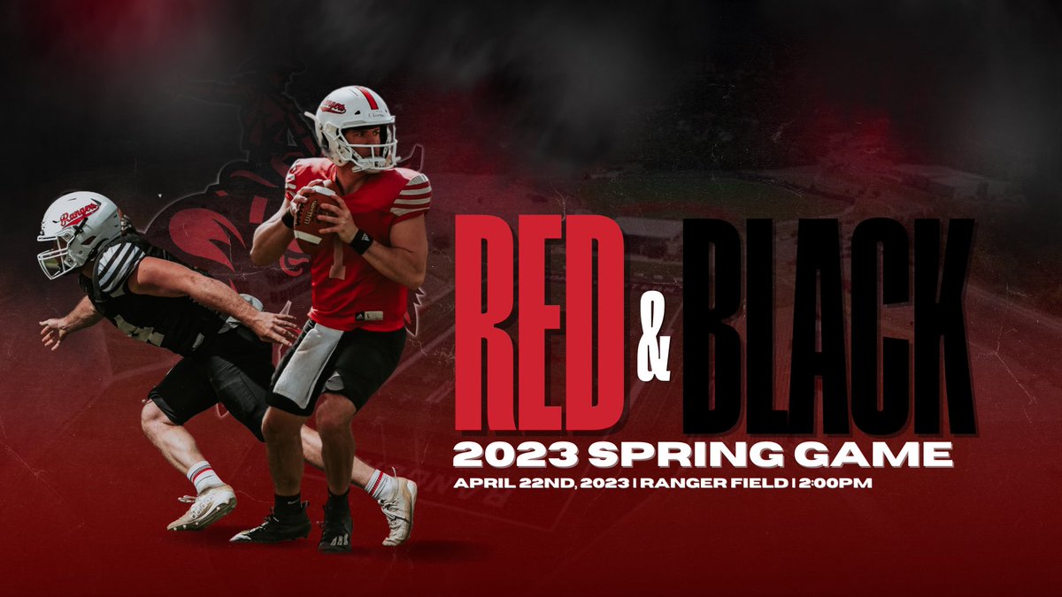 🚨 ONE MORE DAY UNTIL THE SPRING GAME! 📆 - April 22nd, 2023 ⏰ - 2:00PM 📍- Ranger Field #RRR x #WinTheDay