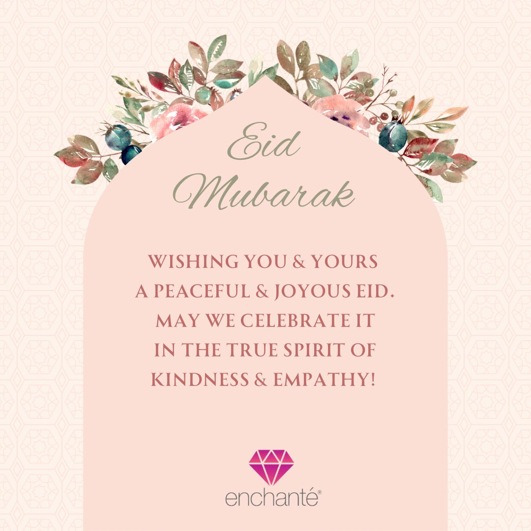 EnchanteSilver's tweet photo. Wishing you all a very joyful, blessed Eid. May you celebrate it in health and prosperity with your loved ones. 
#EidAlFitr #Eid2023 #EidMubarak https://t.co/0EJttvDGnB
