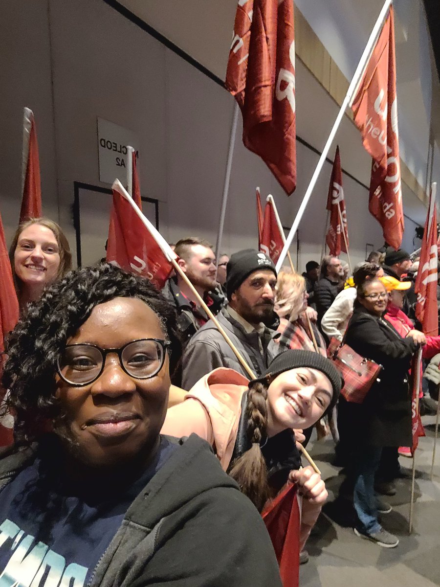 Unifor2002's tweet photo. Our proud Local 2002 Activists are in attendance at the Alberta Federation of Labour Constitutional Convention (AFL) in Calgary,Alberta. The theme of the convention- Workers Demand Better! #uniforlocal2002
#unifor
#canlab https://t.co/Lk0z5rWGqo