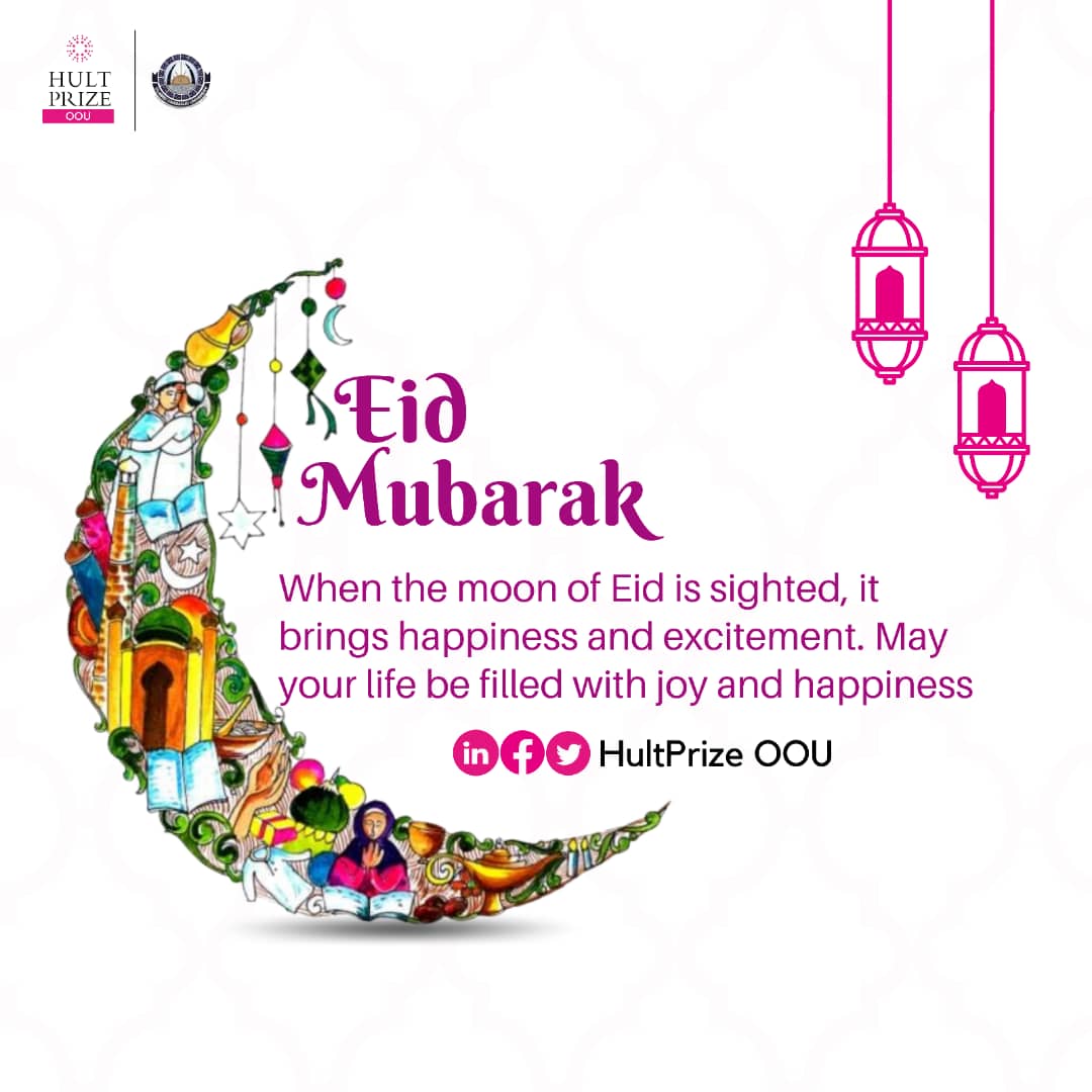 HultPrizeOOU's tweet photo. Happy Eid Mubarak to all the muslims in the house

We love you 💗

#HultPrizeOOU https://t.co/fyAL2Cse8r